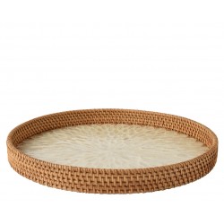 Plateau Écaille Blanc En...